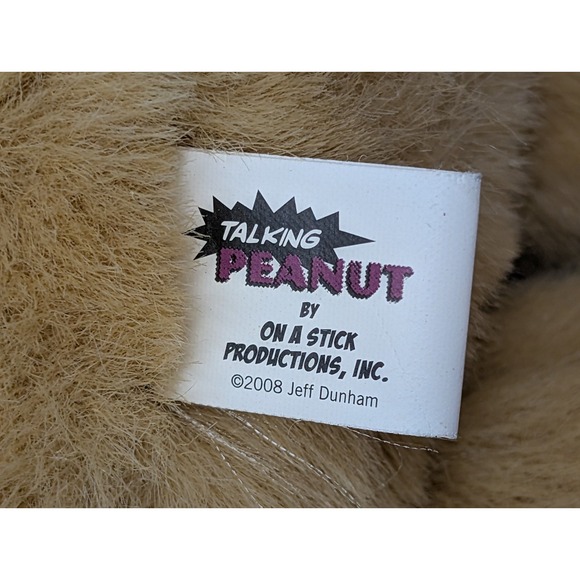 2008 Talking Peanut Plush On a Stick Productions‎ Jeff Dunham TESTED & WORKS - Picture 12 of 13